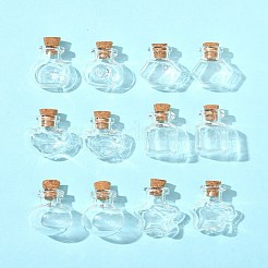 12 Stück 6 Arten Glasflasche für Perlenbehälter&nbsp;BOTT-FS0001-05