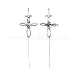 Viking-Knoten-Ohrringe aus Edelstahl 316 mit Karabinerhaken&nbsp;AJEW-C044-19AS