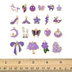 40pcs 20 Arten Legierungs-Emaille-Charms&nbsp;ENAM-FS0003-38A