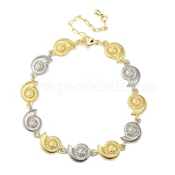 Bracciali a catena in ottone per donna&nbsp;BJEW-G762-01GP-01