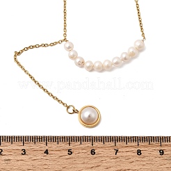 Colgante de perlas naturales con forma de patata&nbsp;NJEW-K304-03G
