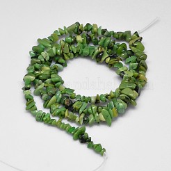 Hebras de perlas de serpentina pepita natural&nbsp;G-M121-01