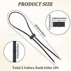 2 Stück 2 Farben PU-Leder Kordelzug für Bucket Bag&nbsp;DIY-CL0001-47