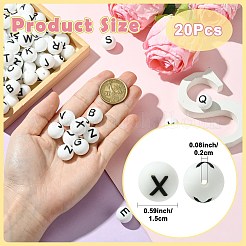 20 pz perline in silicone&nbsp;SIL-SZ0003-38X
