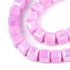 Brins de perles de verre électrolytiques anti-ternissement&nbsp;GLAA-T025-6mm-10G