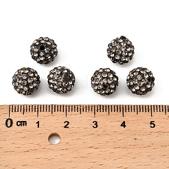 Polymer Ton Strass Perlen&nbsp;RB-C1438-10mm-A12