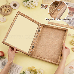 Boîte murale en bois et acrylique pour spécimens de plantes&nbsp;AJEW-WH0752-475