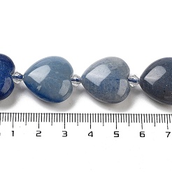 Brins de perles d'aventurine bleue naturelle teintes et chauffées&nbsp;G-C150-A23-01