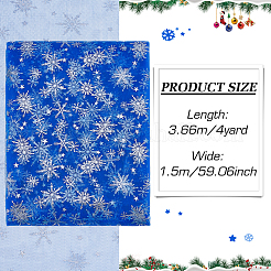 Nylongewebe mit Schneeflockenmuster&nbsp;DIY-WH0084-85B