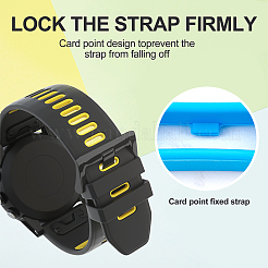 36 Stück 9 Farben Silikon-Ersatzarmbandschlaufen für Uhrenarmbänder&nbsp;SIL-GF0001-10