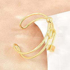 Brazaletes de latón con nudo abierto para mujer&nbsp;KK-CBA5A76-03G