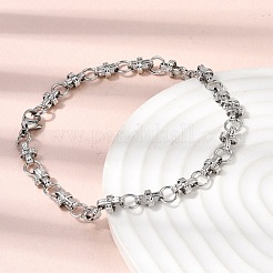 Set di gioielli con collana e bracciale a catena in acciaio inossidabile 304&nbsp;SJEW-L199-12P