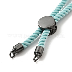 Bracelets coulissants en corde milan torsadée à moitié finis&nbsp;FIND-G032-01B-04