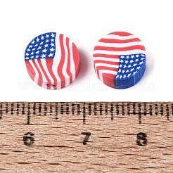 Perles en argile polymère faites à la main pour le jour de l'indépendance&nbsp;CLAY-Q253-12B