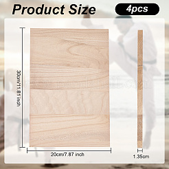 Tavole da rottura in legno rettangolari&nbsp;WOOD-WH0131-02C