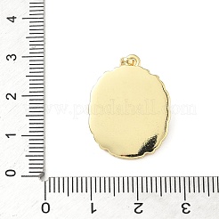 Messing Emaille-Anhänger&nbsp;KK-D358-01B-G