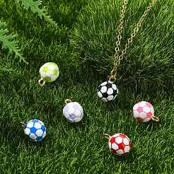 6 pz 6 colori ciondoli in lega di smalto&nbsp;ENAM-CJ0007-62