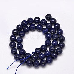 Gefärbt natürliche Lapislazuli runde Perlen-Stränge&nbsp;G-M169-10mm-05