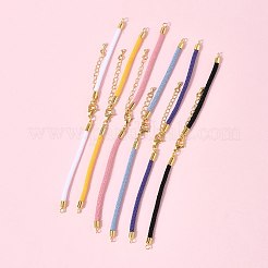 6 Stück 6 Farben Nylonschnüre Armbandzubehör passend für Verbindungsanhänger&nbsp;AJEW-FS0001-38