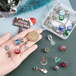 Kits zum Selbermachen von Weihnachtsarmbändern&nbsp;DIY-SC0018-84