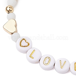 Set di braccialetti elasticizzati con perline di vetro sfaccettato 2 pz 2 stili&nbsp;BJEW-JB10452-01
