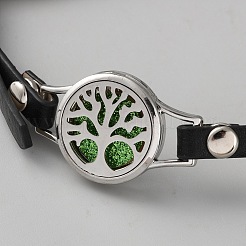 Uhrenarmbänder aus Leder und Legierung&nbsp;AJEW-WH0248-692P-05