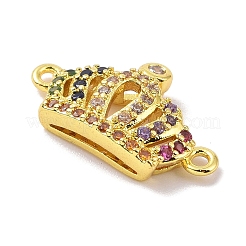 Echtes 18 Karat vergoldetes Messing mit Mikropavé-Zirkonia-Anhängern&nbsp;KK-L209-045G-01