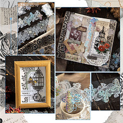6 rotolo di nastro decorativo floreale con motivi in pizzo e 6 stili per animali domestici&nbsp;AJEW-SP0002-75