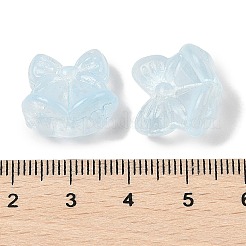 Perles de verre transparentes peintes en aérosol&nbsp;GLAA-Z011-06A