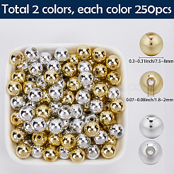 500 pz 2 perline di plastica ABS colorate&nbsp;KY-SP0001-39