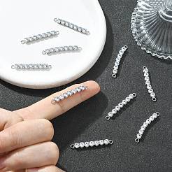 Verbindungsanhänger mit durchsichtigem Zirkonia-Pavé aus Messing&nbsp;XGRQ3P964-643P