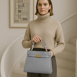 Poignées de sac en cuir de vachette&nbsp;FIND-WH0176-33G