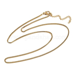 304 Edelstahl Kreuzanhänger 3-lagige Halsketten für Damen&nbsp;NJEW-F343-02G