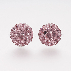 Polymer Ton Strass Perlen&nbsp;LS-RB-K050-8mm-C26