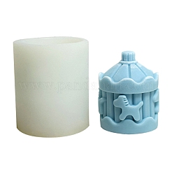 3d Karussell DIY lebensmittelechte Silikonkerzenformen&nbsp;PW-WG79364-01