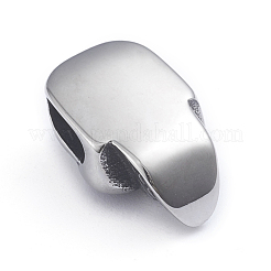 Retro 304 Edelstahl Schieber Charms/Schiebeperlen&nbsp;STAS-L243-022AS