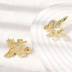 Pendientes de latón con forma de caballo&nbsp;EJEW-D352-03G-01