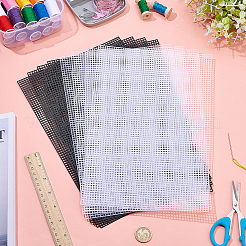 8 Stück 2 Stile Kunststoff-Leinwandblätter zum Sticken&nbsp;DIY-AR0004-73