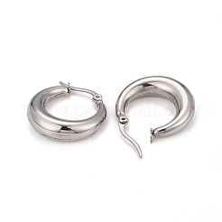 Pendientes de aro de acero inoxidable 304 que no se deslustran&nbsp;EJEW-O032-13P
