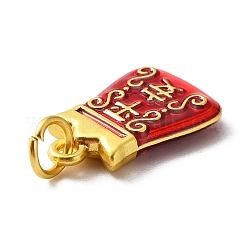 Legierung Emaille Anhänger / charms&nbsp;ENAM-WH0058-012C