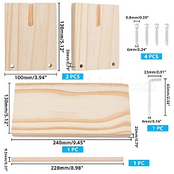 Holzwebstuhl Rollrahmen&nbsp;DIY-WH0183-23
