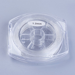 Cordon de cristal élastique japonais rond&nbsp;EW-G008-01-1mm
