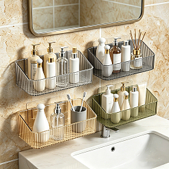 Soportes rectangulares de acrílico para montaje en pared para baño&nbsp;AJEW-FZC0003-02C