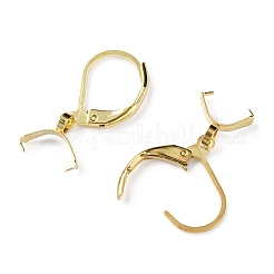 Ohrringbeschläge aus Edelstahl 304 mit Klappverschluss und AnhängerKlauen&nbsp;STAS-WH0043-04G