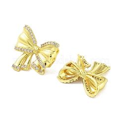 Boucles d'oreilles en laiton plaqué micro pavé de zircone cubique pour femmes&nbsp;EJEW-A038-02G