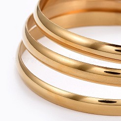 Ensembles de bracelets en acier inoxydable 201 à la mode&nbsp;BJEW-L664-024A-G-1