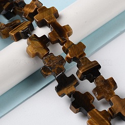 Natürlichen Tigerauge Perlen Stränge&nbsp;G-M418-B04-01