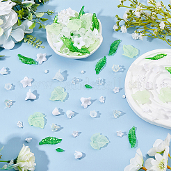DIY-Set zur Herstellung von Schmuckanhängern aus Acryl mit Glockenblumenmotiv&nbsp;DIY-HS0001-10