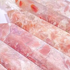 Baguettes en pierre de guérison en agate rose naturelle&nbsp;PW-WG46D81-02
