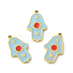 Breloques de polissage manuel en acier inoxydable 304 avec placage ionique (IP)&nbsp;LS-STAS-C075-40G